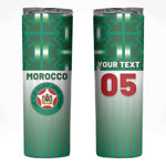 Custom Morocco Football Skinny Tumbler 1994 Retro Green Version - African Pride
