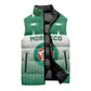Custom Morocco Football Sleeveless Puffer Jacket 1994 Retro Green Version - African Pride