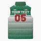 Custom Morocco Football Sleeveless Puffer Jacket 1994 Retro Green Version - African Pride