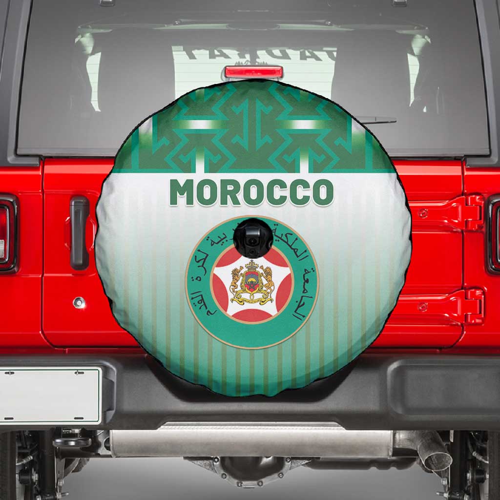 Morocco Football Spare Tire Cover 1994 Retro Green Version - African Pride