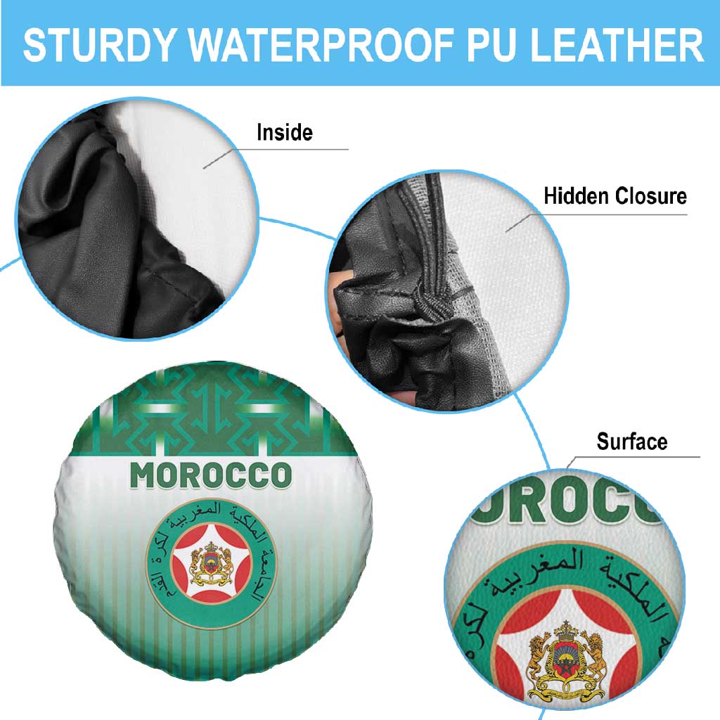 Morocco Football Spare Tire Cover 1994 Retro Green Version - African Pride