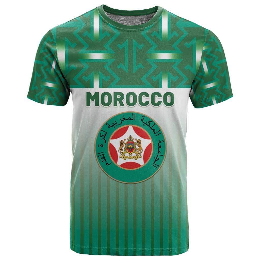Custom Morocco Football T shirt 1994 Retro Green Version - African Pride