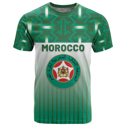 Custom Morocco Football T shirt 1994 Retro Green Version - African Pride