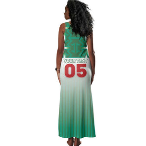 Custom Morocco Football Tank Maxi Dress 1994 Retro Green Version - African Pride