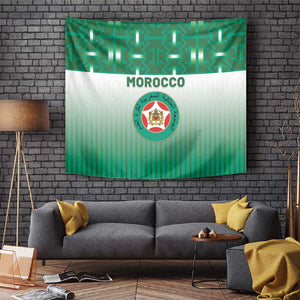 Morocco Football Tapestry 1994 Retro Green Version - African Pride