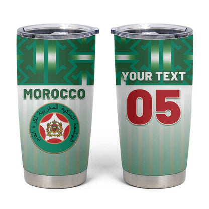 Custom Morocco Football Tumbler Cup 1994 Retro Green Version - African Pride