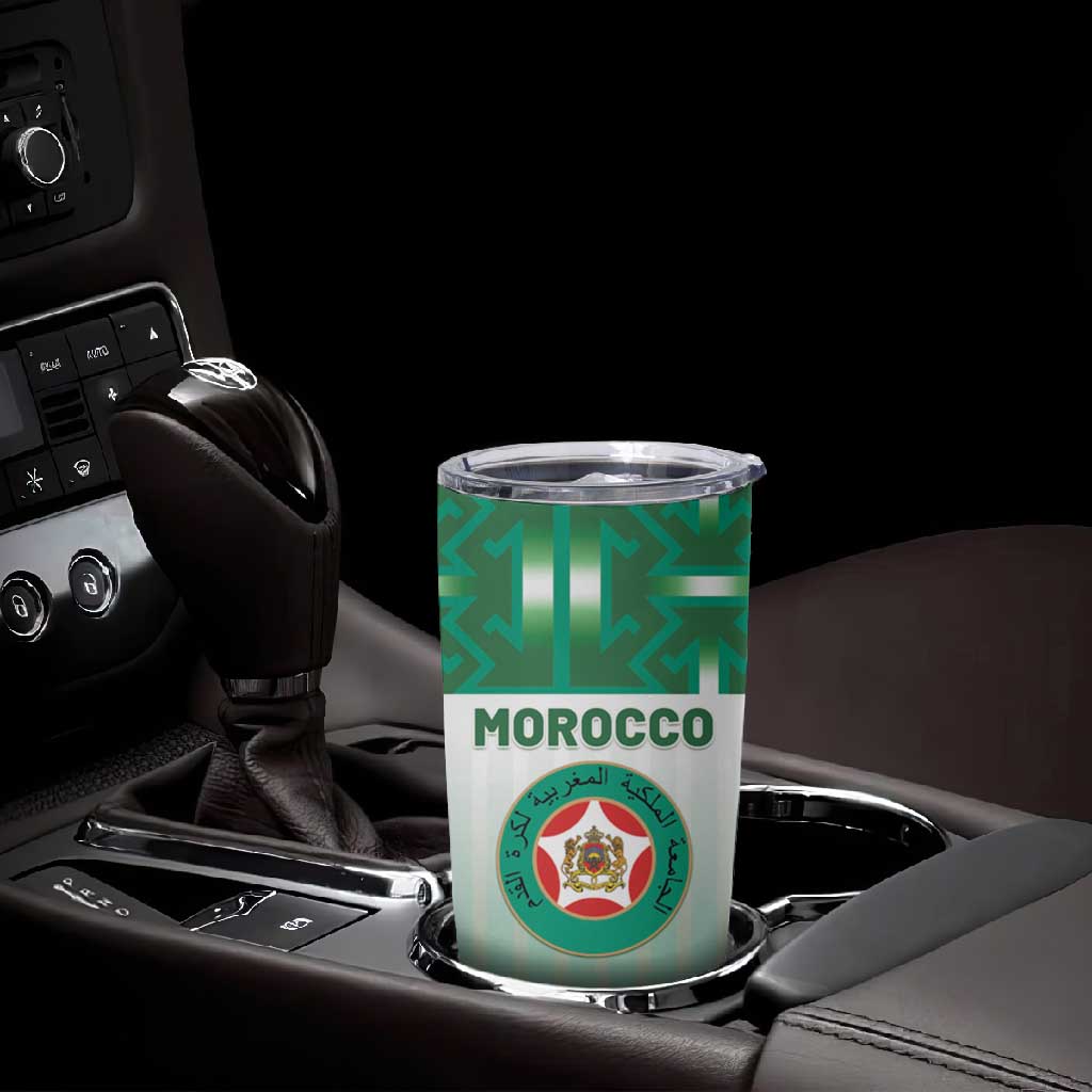 Custom Morocco Football Tumbler Cup 1994 Retro Green Version - African Pride