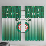 Morocco Football Window Curtain 1994 Retro Green Version - African Pride