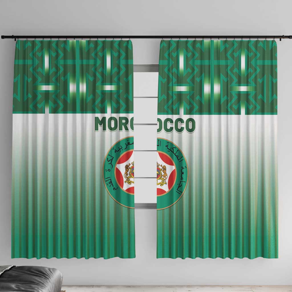 Morocco Football Window Curtain 1994 Retro Green Version - African Pride