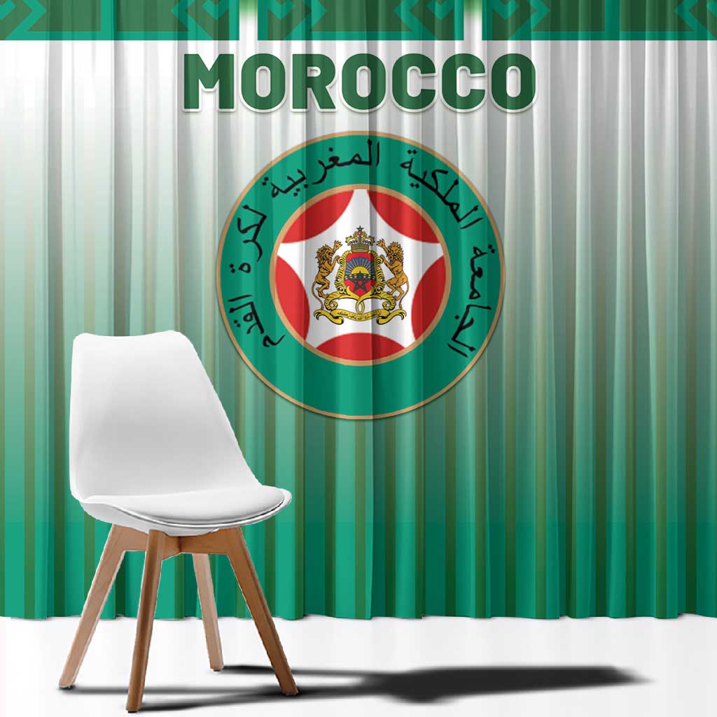 Morocco Football Window Curtain 1994 Retro Green Version - African Pride
