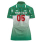Custom Morocco Football Women Polo Shirt 1994 Retro Green Version - African Pride