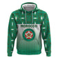 Custom Morocco Football Zip Hoodie 1994 Retro Green Version - African Pride