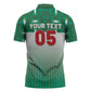 Custom Morocco Football Zipper Polo Shirt 1994 Retro Green Version - African Pride
