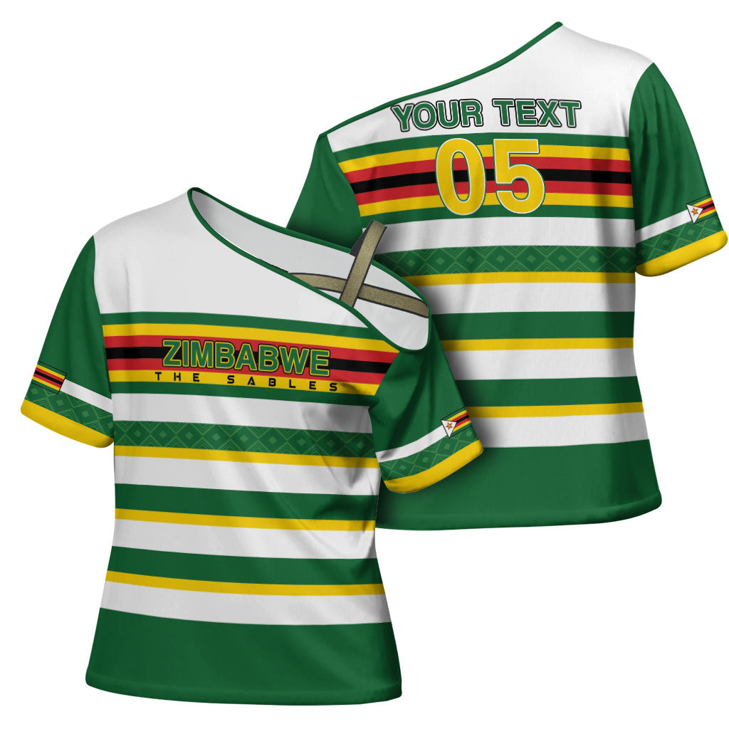 Zimbabwe Rugby Custom Cross Shoulder Shirt Sables National Pride
