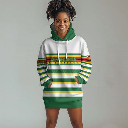 Zimbabwe Rugby Custom Hoodie Dress Sables National Pride