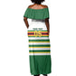 Zimbabwe Rugby Custom Off Shoulder Maxi Dress Sables National Pride