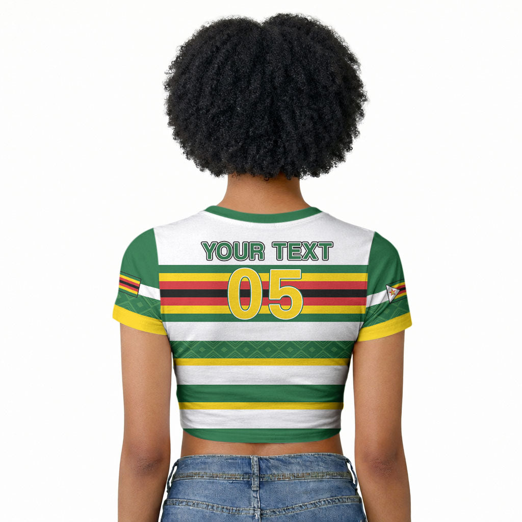 Zimbabwe Rugby Custom Raglan Cropped T shirt Sables National Pride