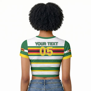 Zimbabwe Rugby Custom Raglan Cropped T shirt Sables National Pride