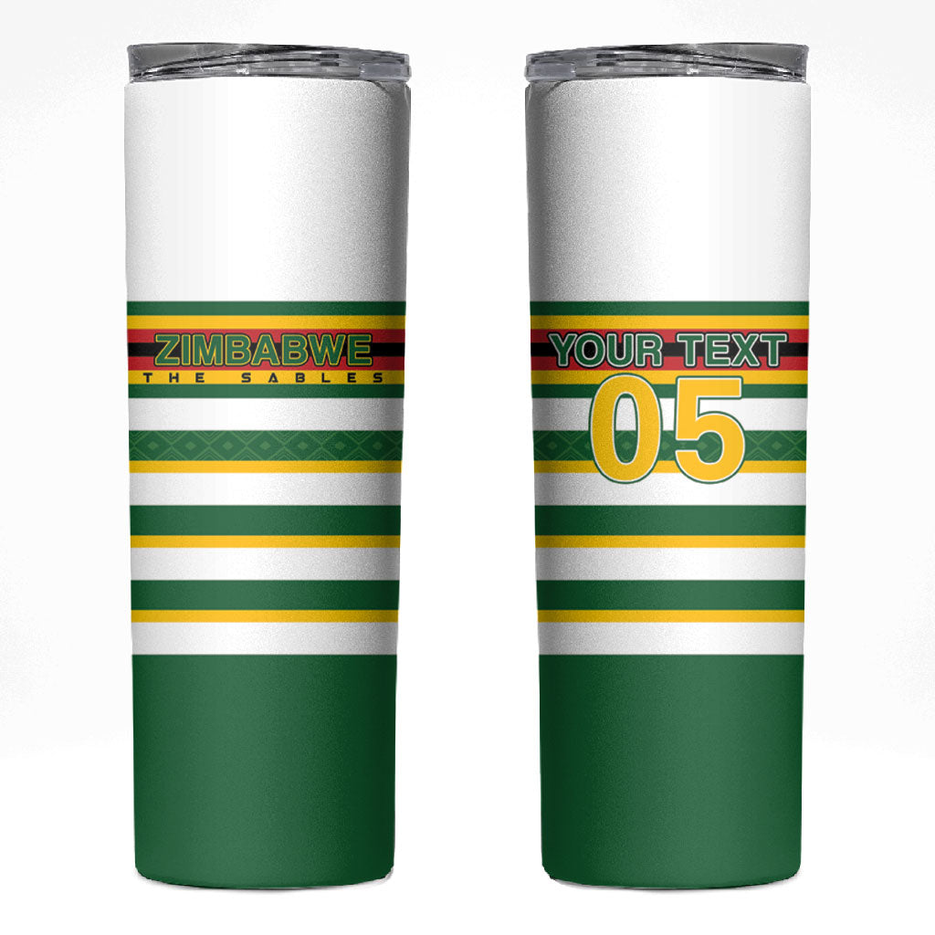 Zimbabwe Rugby Custom Skinny Tumbler Sables National Pride