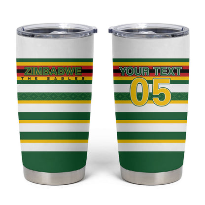 Zimbabwe Rugby Custom Tumbler Cup Sables National Pride