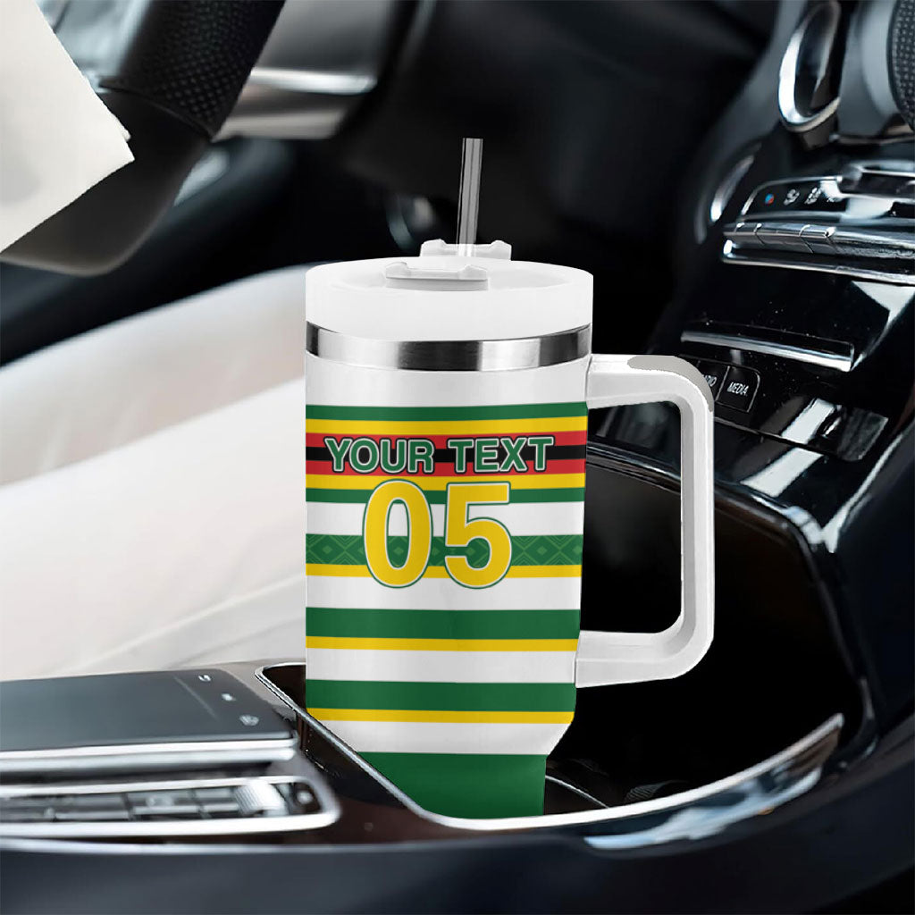 Zimbabwe Rugby Custom Tumbler With Handle Sables National Pride
