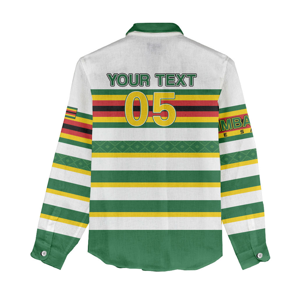 Zimbabwe Rugby Custom Women Casual Shirt Sables National Pride