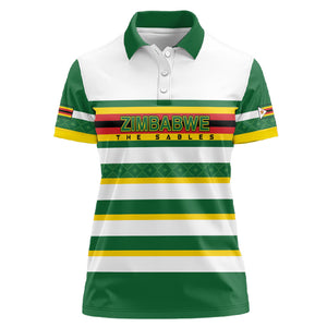 Zimbabwe Rugby Custom Women Polo Shirt Sables National Pride