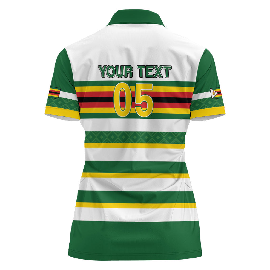 Zimbabwe Rugby Custom Women Polo Shirt Sables National Pride