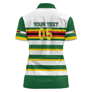 Zimbabwe Rugby Custom Women Polo Shirt Sables National Pride
