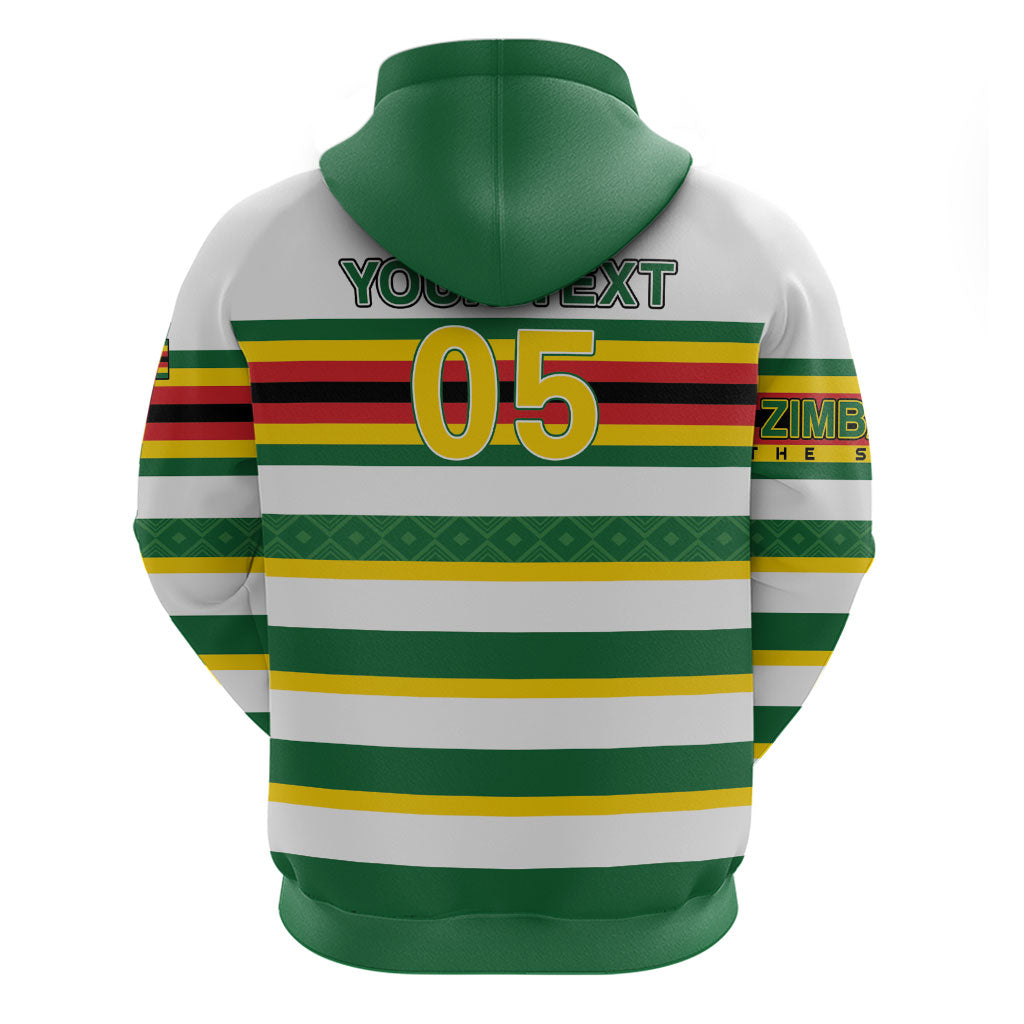 Zimbabwe Rugby Custom Zip Hoodie Sables National Pride
