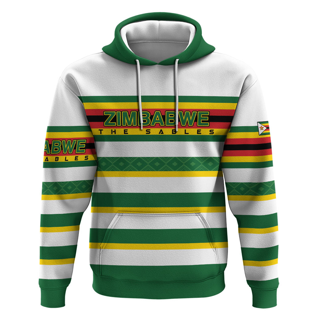 Zimbabwe Rugby Custom Zip Hoodie Sables National Pride