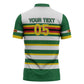 Zimbabwe Rugby Custom Zipper Polo Shirt Sables National Pride