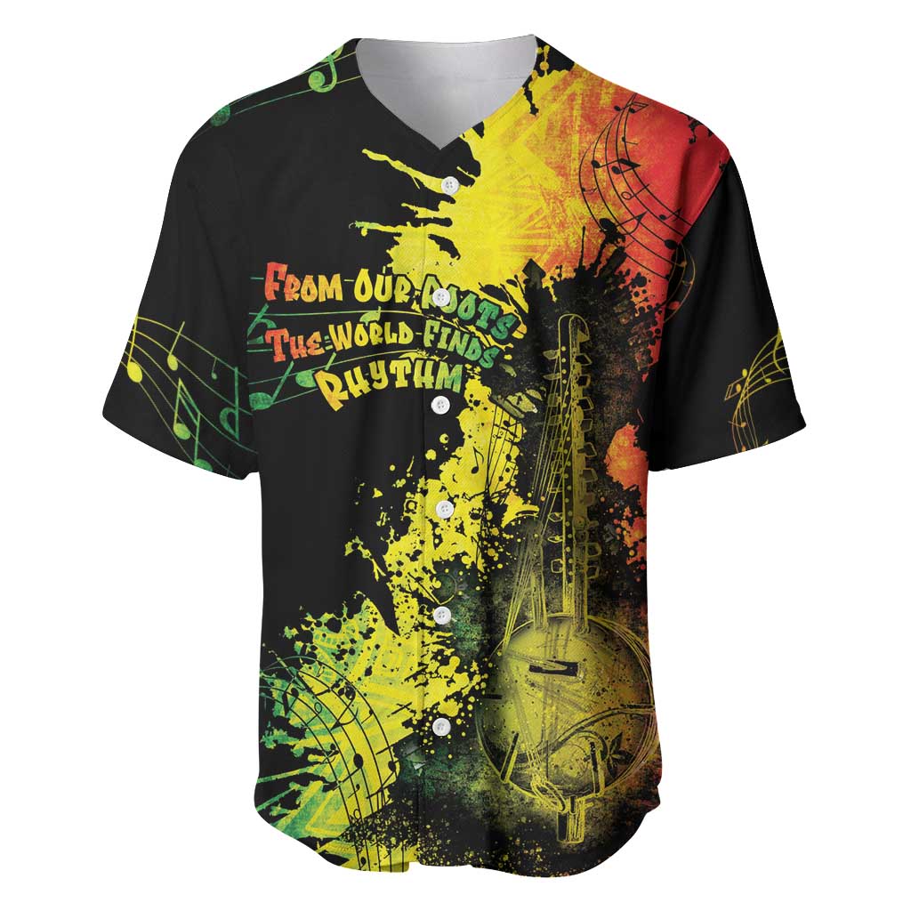 Afro Music Pride Baseball Jersey From Our Roots The World Finds Rhythm - African Pride