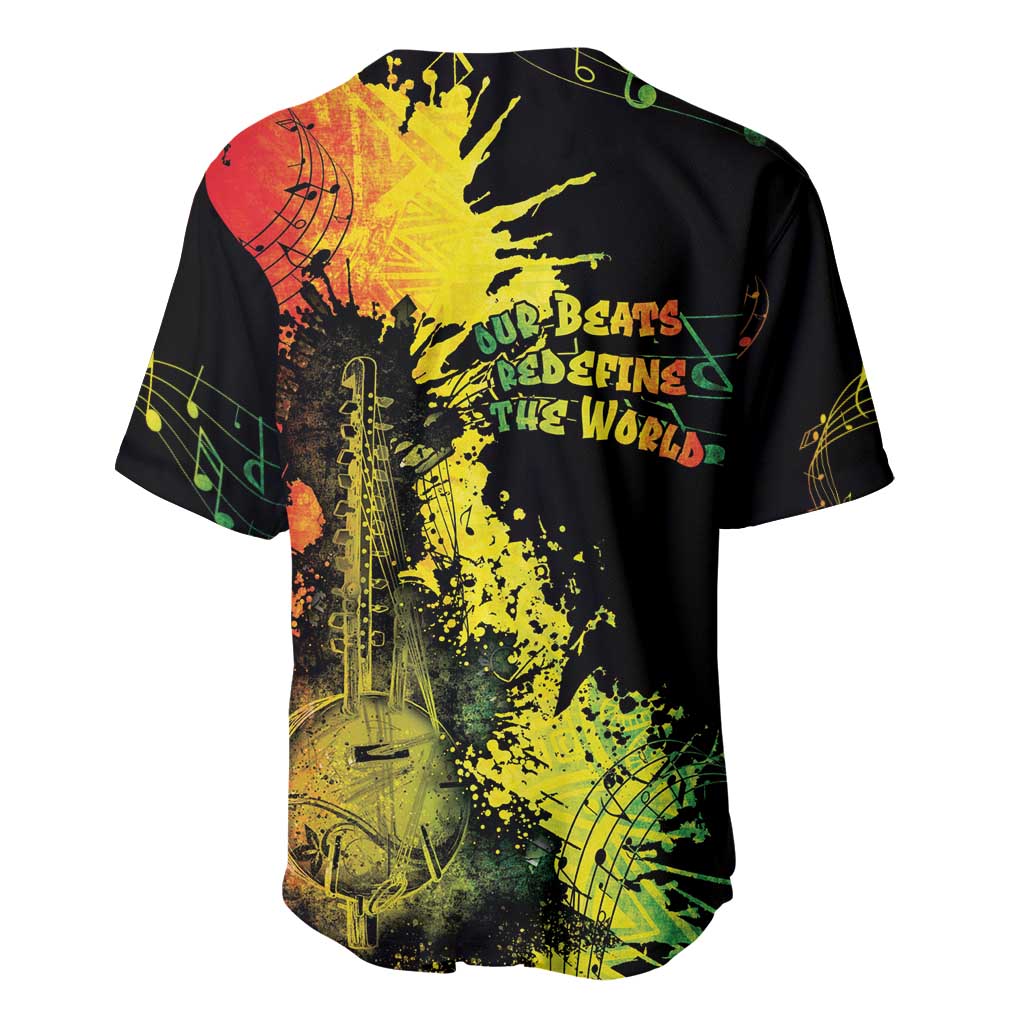 Afro Music Pride Baseball Jersey From Our Roots The World Finds Rhythm - African Pride