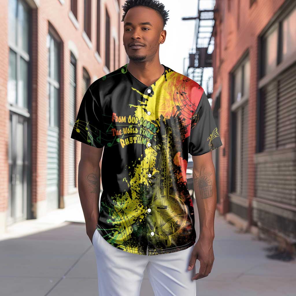 Afro Music Pride Baseball Jersey From Our Roots The World Finds Rhythm - African Pride