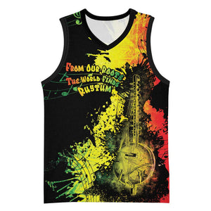 Afro Music Pride Basketball Jersey From Our Roots The World Finds Rhythm - African Pride