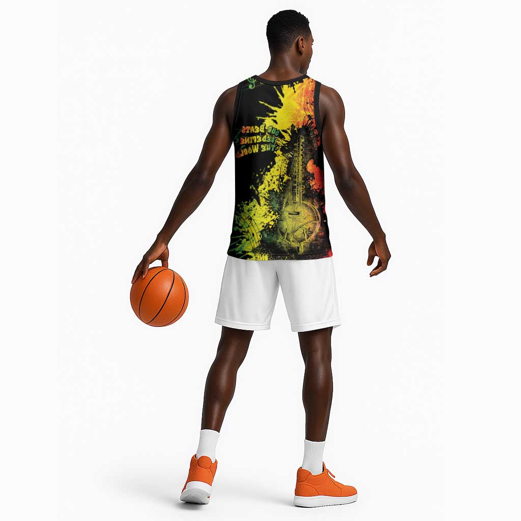 Afro Music Pride Basketball Jersey From Our Roots The World Finds Rhythm - African Pride