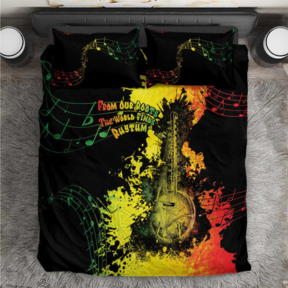 Afro Music Pride Bedding Set From Our Roots The World Finds Rhythm - African Pride