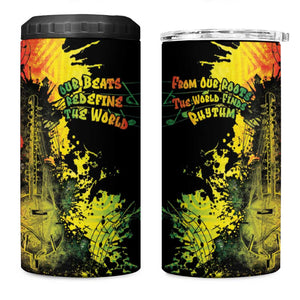 Afro Music Pride 4 in 1 Can Cooler Tumbler From Our Roots The World Finds Rhythm - African Pride