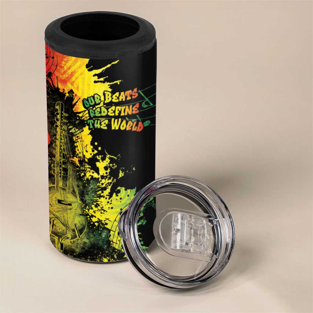 Afro Music Pride 4 in 1 Can Cooler Tumbler From Our Roots The World Finds Rhythm - African Pride