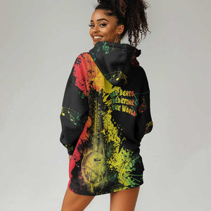 Afro Music Pride Hoodie Dress From Our Roots The World Finds Rhythm - African Pride