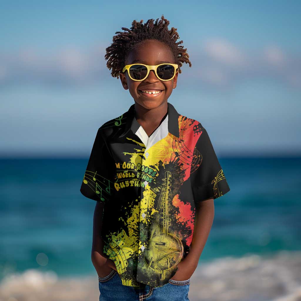 Afro Music Pride Kid Hawaiian Shirt From Our Roots The World Finds Rhythm - African Pride