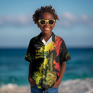 Afro Music Pride Kid Hawaiian Shirt From Our Roots The World Finds Rhythm - African Pride