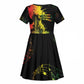 Afro Music Pride Kid Short Sleeve Dress From Our Roots The World Finds Rhythm - African Pride