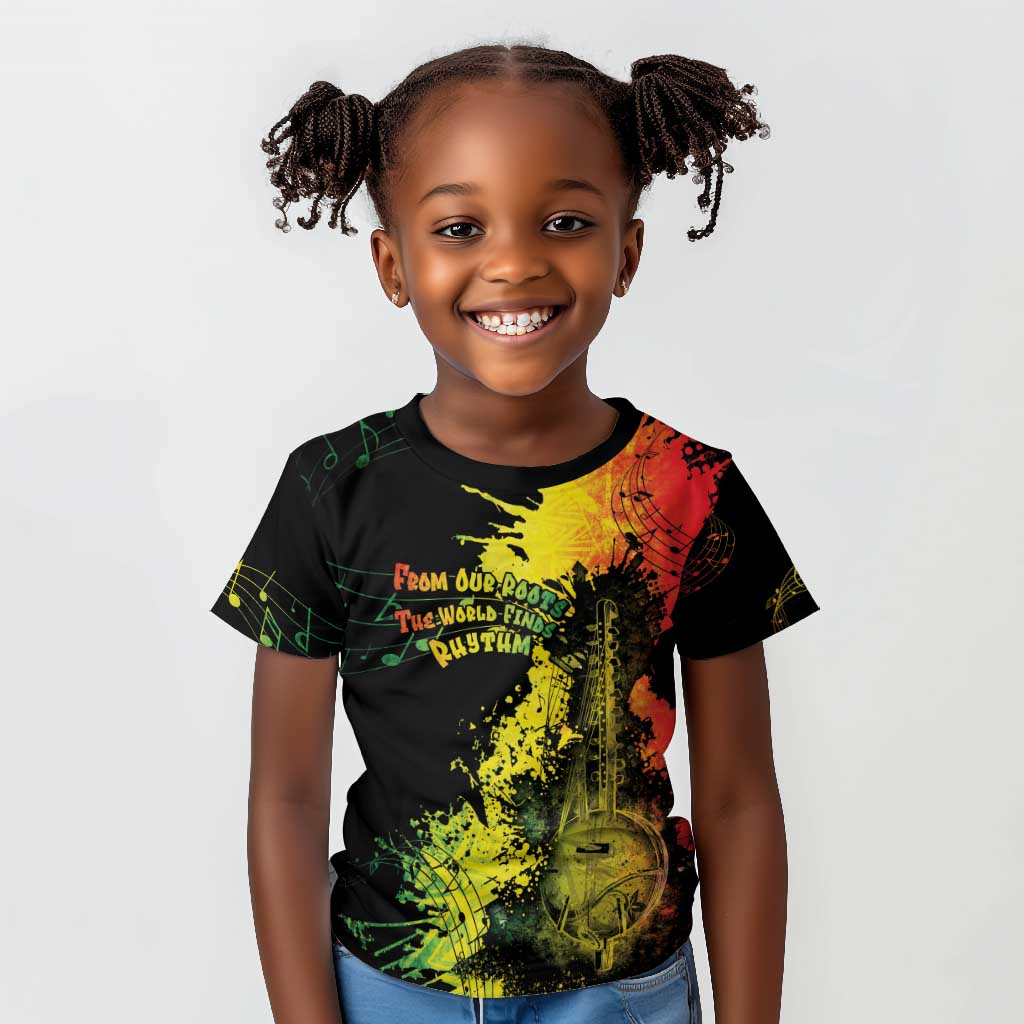 Afro Music Pride Kid T shirt From Our Roots The World Finds Rhythm - African Pride