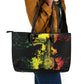 Afro Music Pride Leather Tote Bag From Our Roots The World Finds Rhythm - African Pride