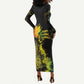 Afro Music Pride Long Sleeve Bodycon Dress From Our Roots The World Finds Rhythm - African Pride