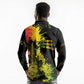 Afro Music Pride Long Sleeve Polo Shirt From Our Roots The World Finds Rhythm - African Pride