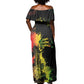 Afro Music Pride Off Shoulder Maxi Dress From Our Roots The World Finds Rhythm - African Pride