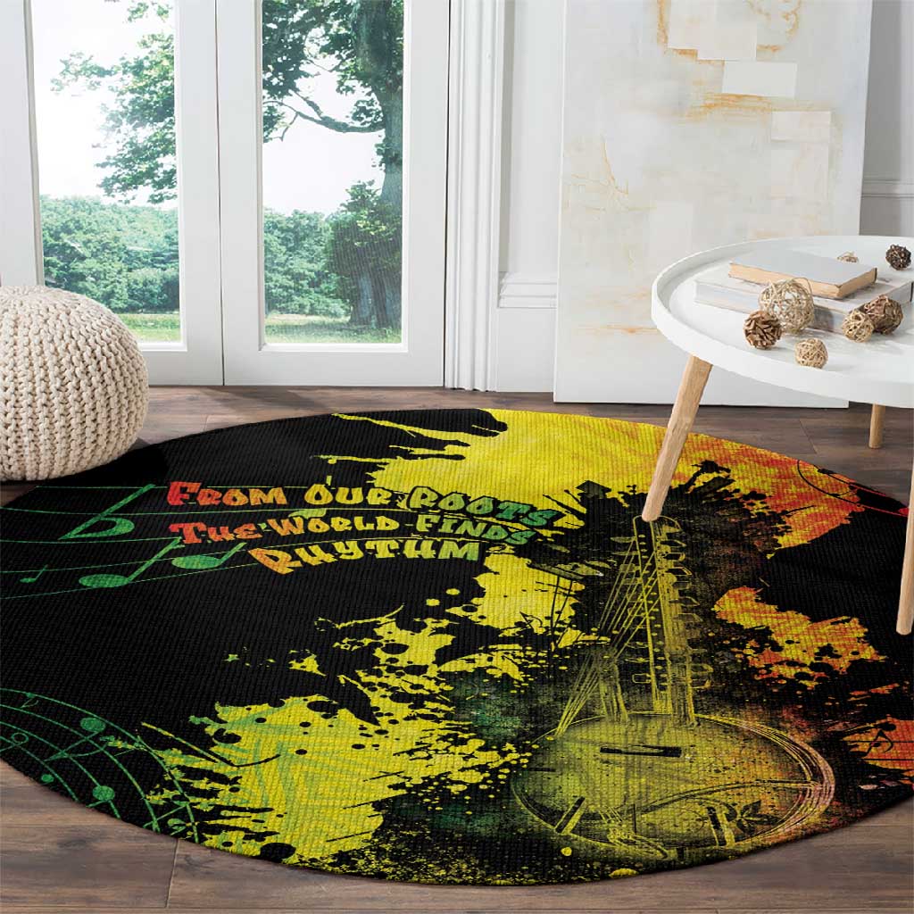Afro Music Pride Round Carpet From Our Roots The World Finds Rhythm - African Pride